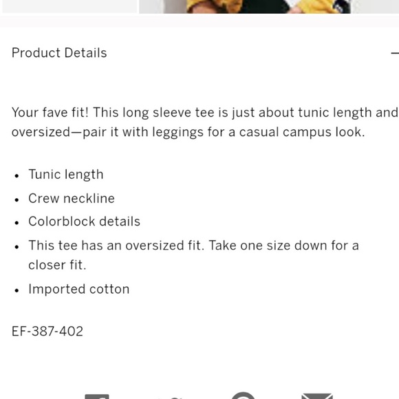 Victorias Secret PINK Nation Crew Long sleeve Tee - Picture 5 of 6